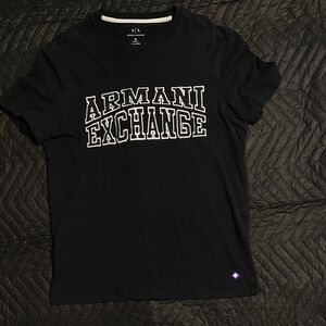 Armani Exchange Black Graphic Tee